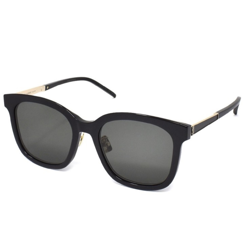 Saint Laurent Black Sunglasses with Gold Temples - Picture 4 of 4